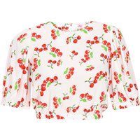 Mymo Bluse Frauen weiß mehrfarbig