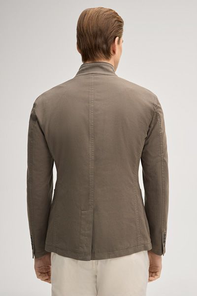 Joop! Jeans Hankez Khaki Stehkragen Blazer Baumwollmischung Stretch