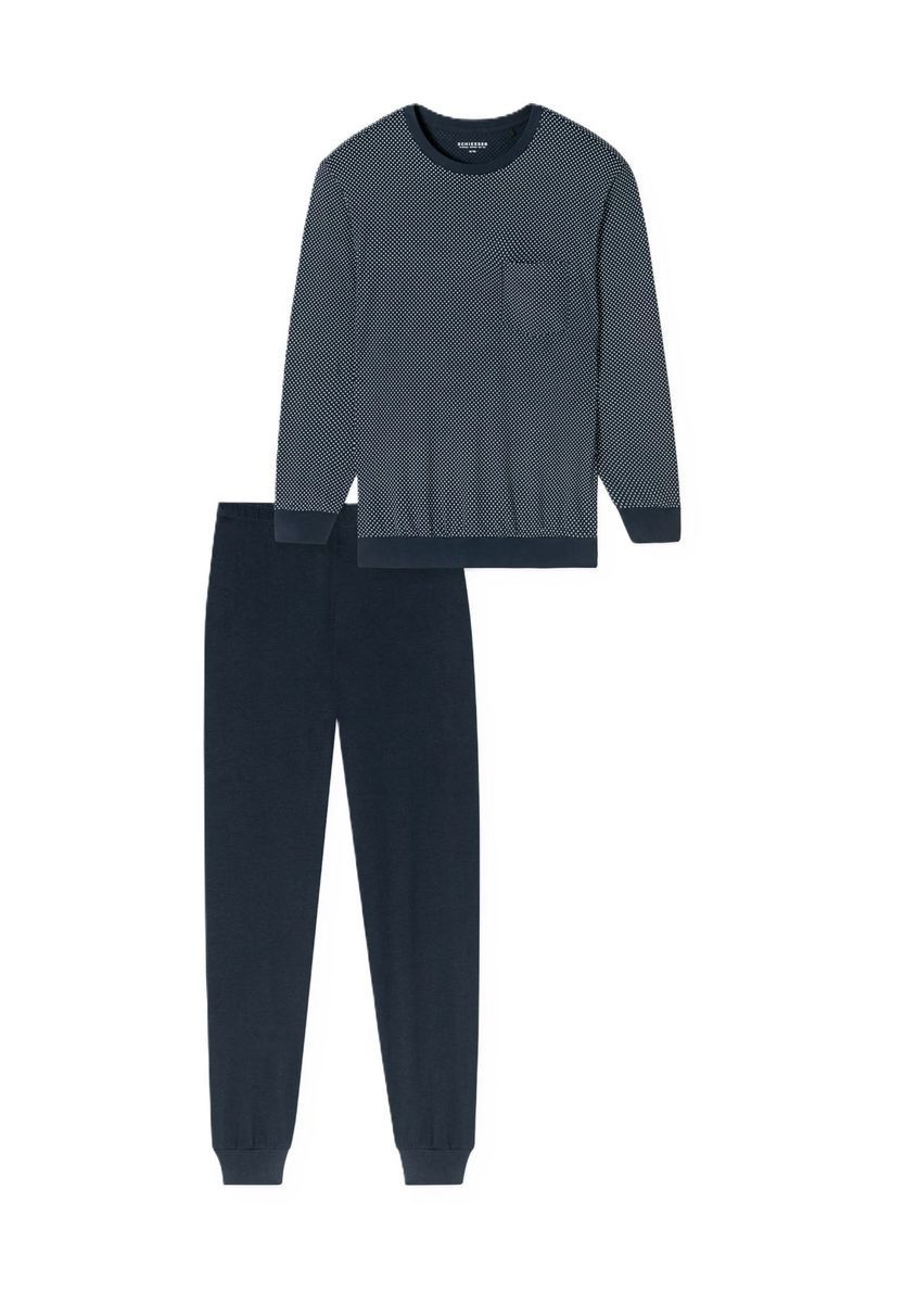 Herren Schlafanzug aus Baumwollstrick