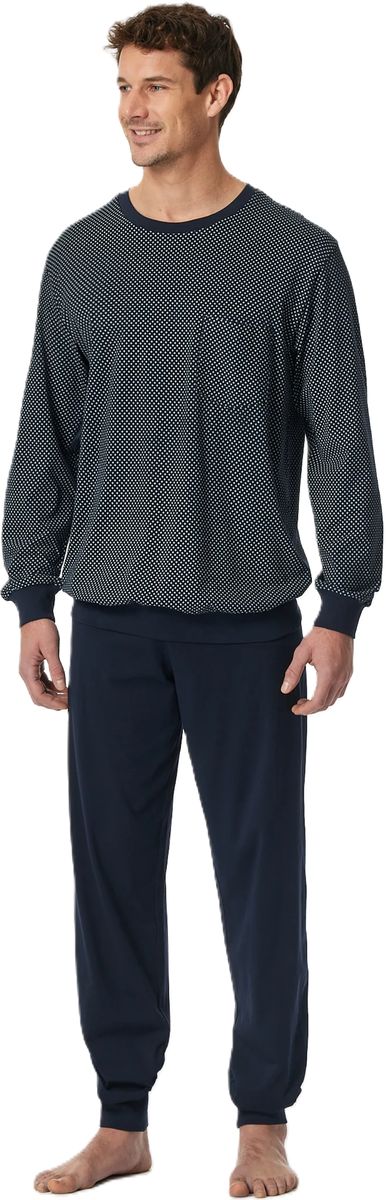 Herren Schlafanzug aus Baumwollstrick
