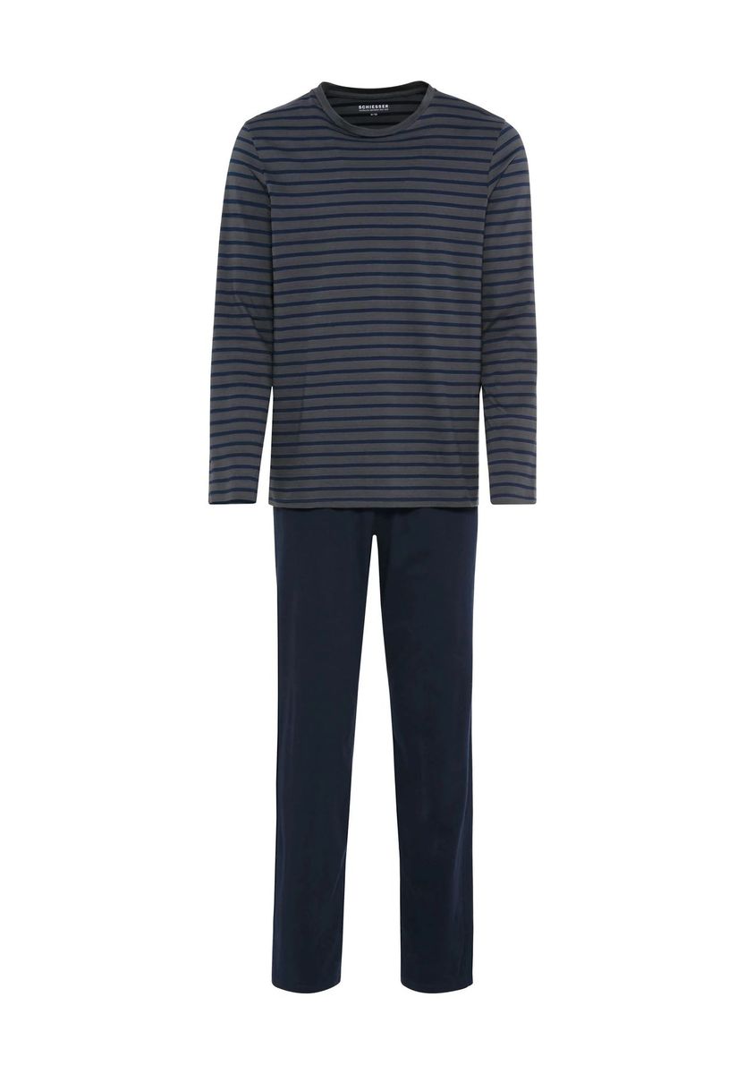 Herren Schlafanzug Baumwolle Streifen-Design
