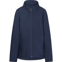 Marineblaue Softshelljacke mit Reißverschluss für Kinder