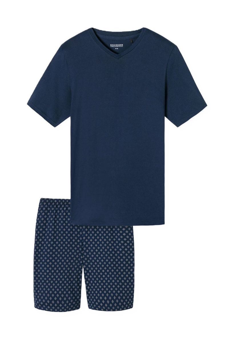 Herren Schlafanzug Set mit kurzen Ärmeln