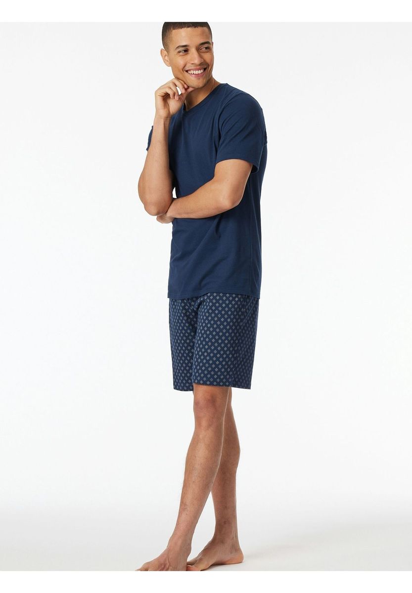 Herren Schlafanzug Set mit kurzen Ärmeln