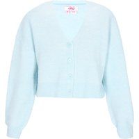 Mymo Strickjacke Frauen hellblau meliert