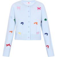 Mymo Strickjacke Frauen hellblau