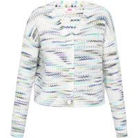Mymo Strickjacke Frauen cremeweiß mehrfarbig