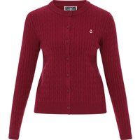 Dreimaster Strickjacke Frauen Weinrot