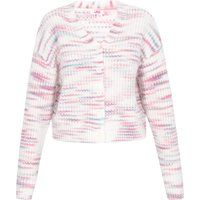 Mymo Strickjacke Frauen lila mehrfarbig