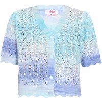 Mymo Strickjacke Frauen blau mehrfarbig