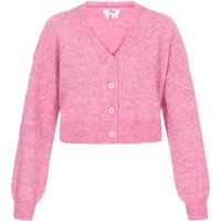 Mymo Strickjacke Frauen rosa Melange