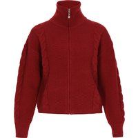 Dreimaster Strickjacke Frauen Rotwein