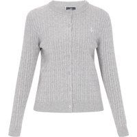 Dreimaster Strickjacke Frauen HellGrauMelange