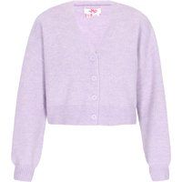 Kurze Strickjacke mit V-Ausschnitt