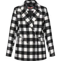 Klassischer Schwarz-Weiß Gingham Blazer