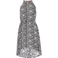Mymo Kleid Frauen schwarz-weiß