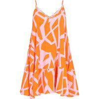 Mymo Kleid Frauen orange rosa