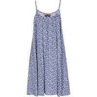 Mymo Kleid Frauen blau weiß