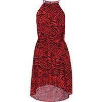 Mymo Kleid Frauen schwarz rot