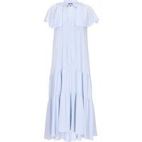 Elegantes, gestuftes Midikleid mit Bindeband