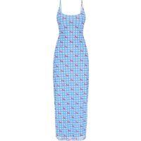 Mymo Kleid Frauen blau mehrfarbig