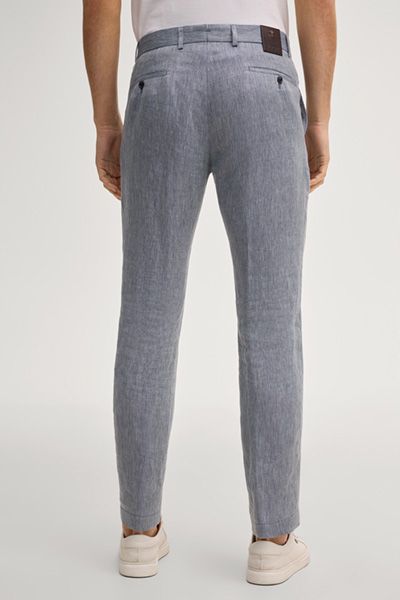 Joop! Hank Blaue Melange Leinen Chino Hose Casual Essential