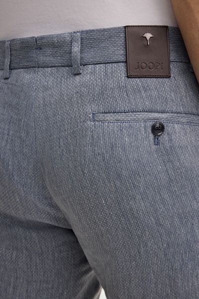 Joop! Hank Blaue Melange Leinen Chino Hose Casual Essential