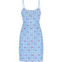 Mymo Kleid Frauen blau mehrfarbig