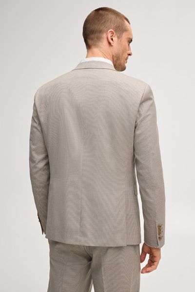 Baukasten-Sakko Hodge in Beige kariert