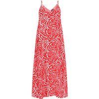 Mymo Kleid Frauen rot weiß