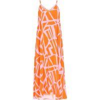 Mymo Kleid Frauen orange rosa