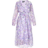 Dreimaster Kleid Frauen violett rosa mehrfarbig
