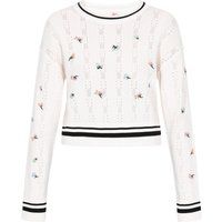 Mymo Pullover Frauen Weiß