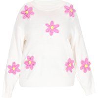 Mymo Pullover in Übergröße Frauen Weiß