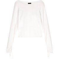 Dreimaster Damen Pullover Frauen Weiß