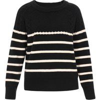 Dreimaster Pullover Frauen schwarz/offwhite