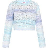 Mymo Pullover Frauen blau mehrfarbig