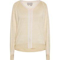 Eleganter V-Ausschnitt Langarm Pullover