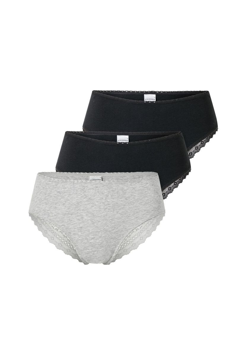 Damen Brazilian Slips Dreierpack Baumwollmischung