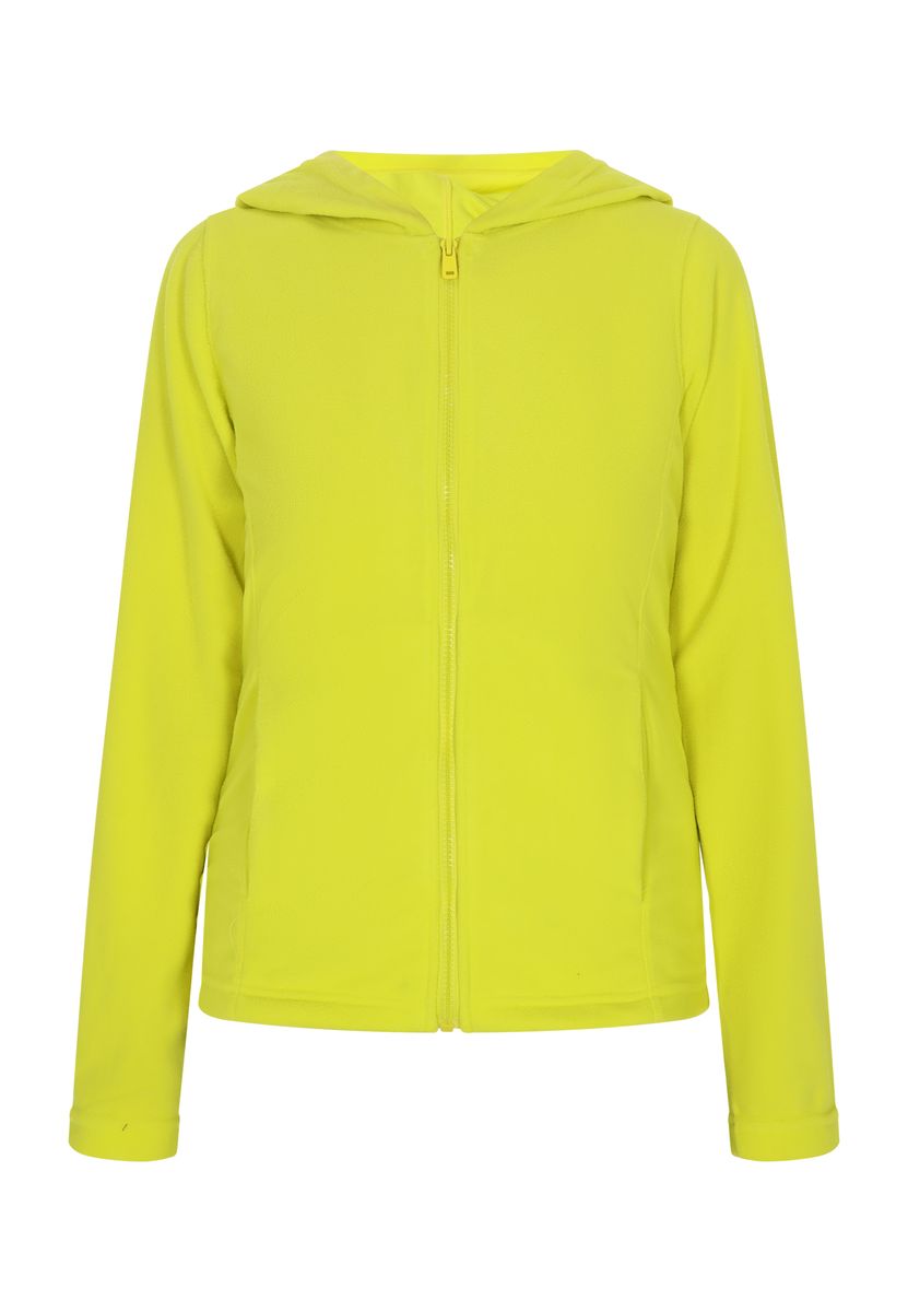 Fleecejacke mit Kapuze und Reißverschluss für Damen