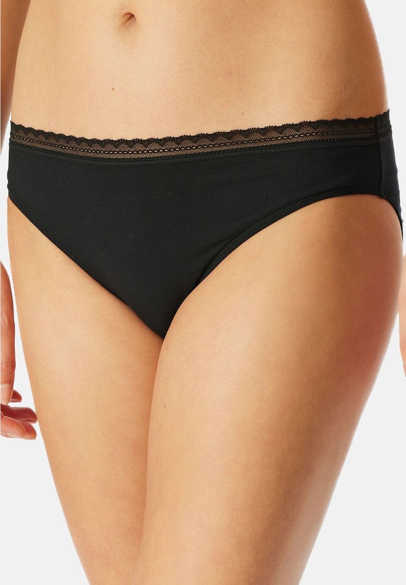 Klassische Slips mit Spitzenbesatz 3er-Pack