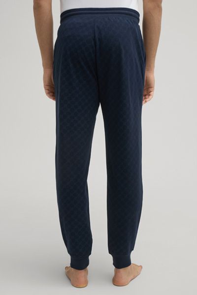 Cornflower Navy Baumwoll Jogginghose Allover Muster Kordelzug Bund Loungehose