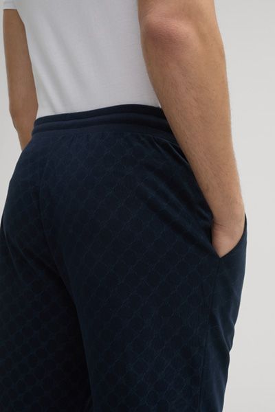 Cornflower Navy Baumwoll Jogginghose Allover Muster Kordelzug Bund Loungehose