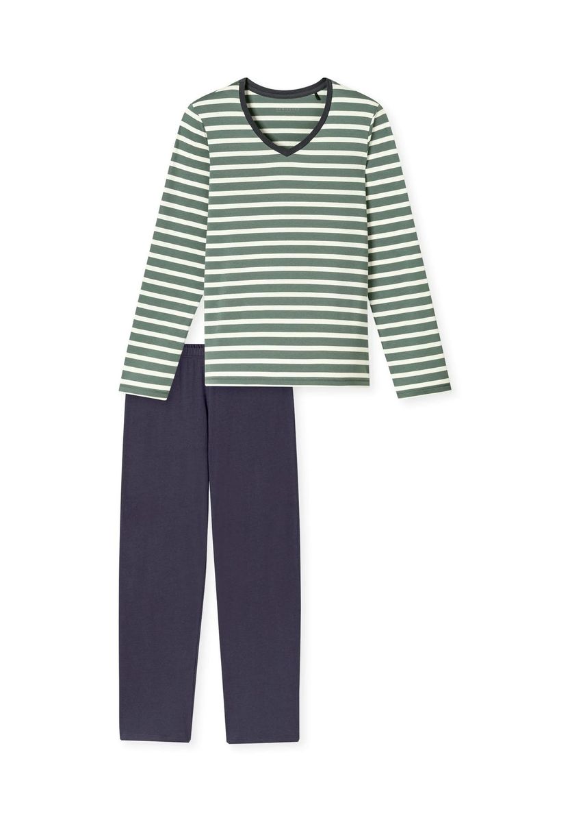 Damen Schlafanzug Set mit Streifenmuster