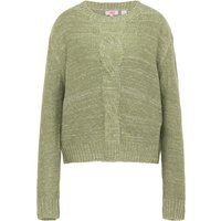 Zopfstrickpullover mit Rundhalsausschnitt