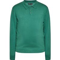 Herren Langarm Strick Polo Shirt
