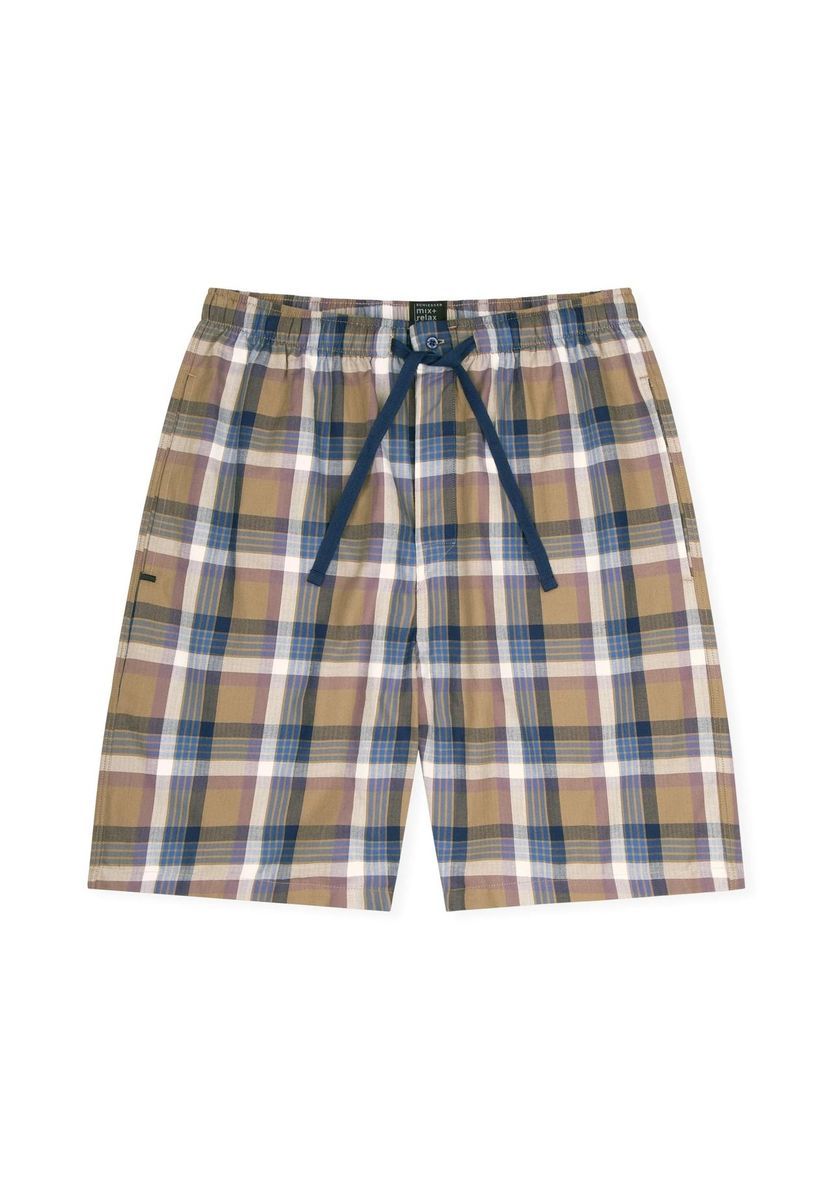 Lässige karierte Lounge-Shorts
