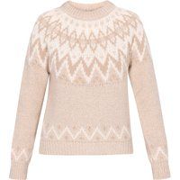 Dreimaster Pullover Frauen beige mehrfarbig