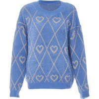 Mymo Pullover Frauen Denimblau