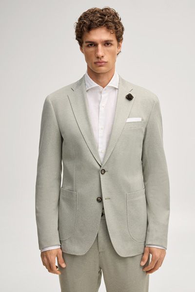 Jersey Kombi-Sakko Hoverest in Grün